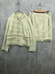 Deuxieme Classe ドゥーズィエムクラス ラリュー ネップツイード セットアップ ジャケット スカート スーツ size38/マルチカラー ■■◎レディース