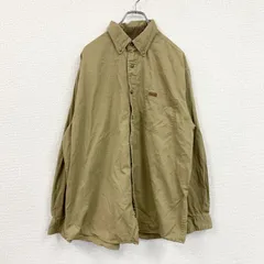 古着 used　Carhartt　カーハート　長袖ボタンダウンシャツ　ワークシャツ　ベージュ　Lサイズ【値引き交渉OK！】