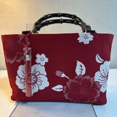 帯リメイクバッグ　小ぶり　辻ヶ花