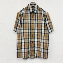古着 used　Carhartt　カーハート　半袖チェックシャツ　ラウンドシャツ　マルチカラー　Sサイズ【値引き交渉OK！】