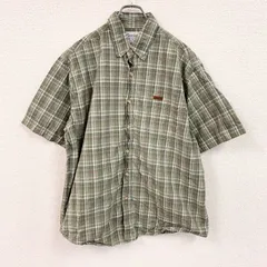 古着 used　Carhartt　カーハート　半袖ボタンダウンシャツ　チェック柄　緑　グリーン　XLサイズ【値引き交渉OK！】