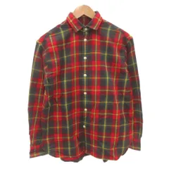 ポロ バイ ラルフローレン Polo by Ralph Lauren リラックスフィット チェック コットン ツイル シャツ カジュアル 長袖 S 赤 レッド 緑 グリーン /FF