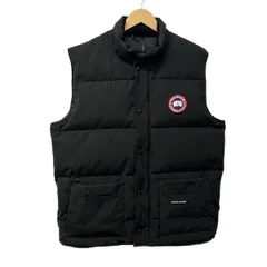 CANADA GOOSE(カナダグース) ダウンベスト サイズXL/TG メンズ フリースタイル クルー ベスト 4154M 黒 ジップアップ/冬
