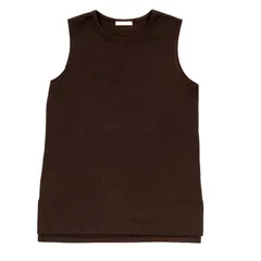 【JOURNAL STANDARD】コットン100% クルーネック タンクトップ ブラウン