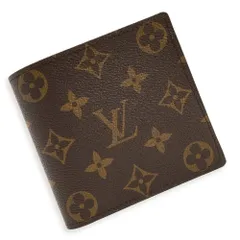 ルイ ヴィトン M61675 ポルトフォイユ マルコ モノグラム ブラウン 二つ折り財布 ゴールド金具 箱付 LOUIS VUITTON（未使用保管品）