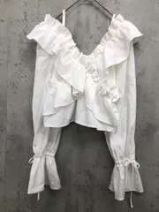 Chico チコ 2WAY クロスフリル デザイン ブラウス シャツ sizeF/白 ◇■ レディース