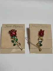 新品★8.5割引 バラ ピンバッジ