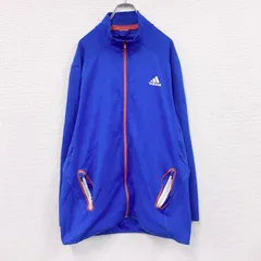 古着 used　adidas　アディダス　トラックジャケット/ジャージ　パフォーマンスロゴ　青　ブルー　【値引き交渉OK！】