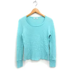 ズッカ zucca コットン ニット セーター 長袖 無地 M ミントグリーン /FT33