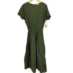 アーバンリサーチドアーズ URBAN RESEARCH DOORS 24SS コットンボイルドッキングギャザーワンピース レディース JPN：M 