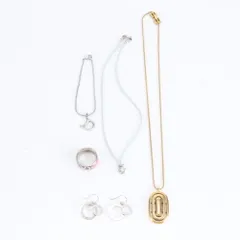 美品 まとめ 5点 セット クリスチャンディオール コーチ ジバンシーネックレス ピアス リング ブレスレット レディース ERE DE32-6【中古】