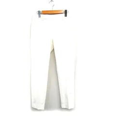 セオリー Theory スラックス パンツ センタープレス コットン シンプル 4 アイボリー 白 /KT21