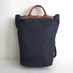 【美品】FELISI【18/51/DS 2WAY バッグ】リュック ネイビー×ブラウン フェリージ 26020490のサムネイル