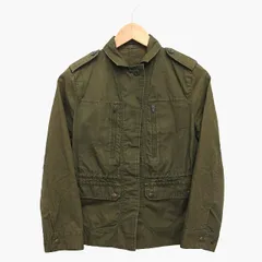 マカフィー MACPHEE トゥモローランド ミリタリージャケット ブルゾン コットン 綿 無地 シンプル 38 グリーン 緑 /HT23