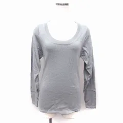 ナラカミーチェ NARA CAMICIE Rosa バックカット ニット セーター 長袖 Uネック リボン アンゴラ混 1 グレー /FT1