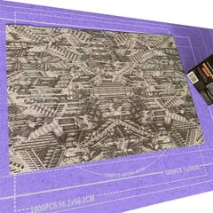 XYUE 지그소 퍼즐 매트 전용 500 1000 1500 개 대응 초보자 효율 향상 116x66cm (퍼플, 대)