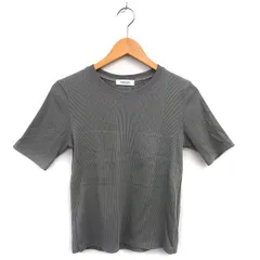 アーバンリサーチ サニーレーベル URBAN RESEARCH Sonny Label カットソー ニット リブ クルーネック コットン混 半袖 F グレー /NT33