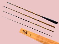 892)手作り(布袋竹)カセ筏竿(158cm)(螺旋巻装飾補強仕上げ)太田 892)手作り(布袋竹)カセ筏竿(158cm)(螺旋巻装飾補強仕上げ)太田