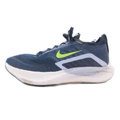 ナイキ NIKE ZOOM FLY 4 ランニングシューズ スニーカー 24.5cm ローカット ロゴ 青 ブルー CT2401-400 /AE