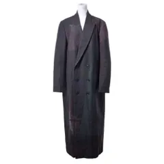 Y's YO-C02-008 RAISED C/W TWILL PEALED ダブル チェスターコートのサムネイル