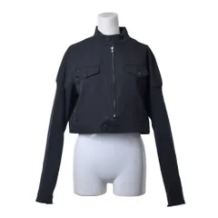 Y's YP-J06-101 ミックスパーツ クロップド ジップ ジャケットのサムネイル