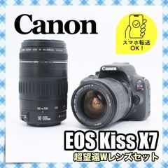 CANON EOS kiss x7☆ダブルレンズ☆楽々スマホ転送☆彡 - メルカリ