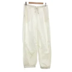 アディダスオリジナルス adidas originals プレミアム エッセンシャルズ ナイロン パラシュートパンツ XL イージー ロゴ 刺繍 白 ホワイト IS2698 /AE