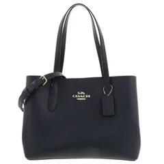 COACH コーチ アベニュー ダブルフェイス 2WAY ハンドバッグ トートバッグ 48733 レディース レザー ブラック 中古