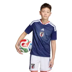 新品 アディダス 半袖 Tシャツ キッズ 2026 サッカー日本代表 ホーム レプリカ ユニフォーム ユニセックス子供 UV719 ジャパンブルー/アッシュブルー (JZ9688) 140