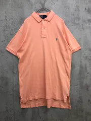 POLO RALPH LAUREN ポロ ラルフローレン ワンポイント刺繍 半袖 ポロシャツ sizeM/オレンジ系 ■■ メンズ
