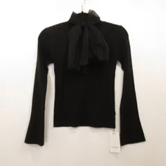 【姫路東店】 中古 snidel | スナイデル ニット ニュアンスリボンニットプルオーバー SWNT254225 ｻｲｽﾞ:F ブラック 【112】