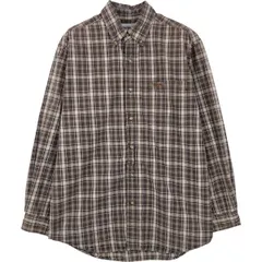 古着 カーハート Carhartt チェック柄 長袖 ボタンダウン ワークシャツ メンズM相当/eaa615281