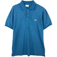 古着 ラコステ LACOSTE 半袖 ボーダー ポロシャツ 6 メンズXL相当/eaa616689