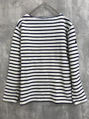 SAINT JAMES セントジェームス フランス製 ボートネック ボーダー カットソー size0(XXS)/キナリ×紺 ■■ レディース