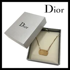 M【Dior】1947 プレート ネックレス ゴールド/金 カラー ペンダント ヴィンテージ Christian Dior/クリスチャンディオール (62800MT2a)