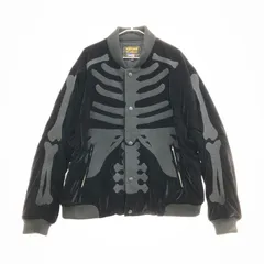 【中古品】VANSON バンソン BOMBER JACKET BLACK スカル  【147-250923-SY-04-iwa】