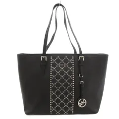 マイケルコース MICHAEL KORS トートバッグ 手提げ スタッズ ロゴチャーム 黒 ブラック /FF