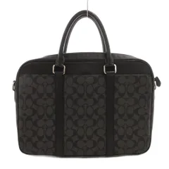 コーチ COACH 2WAY ハンドバッグ ショルダーバッグ ブリーフケース シグネチャー 黒 ブラック F54803 /FF