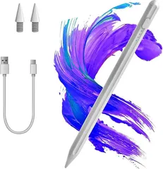 紀州からの贈り物 互換ペン タッチペン i-Pad用ペン急速充電 スタイラスペン 超高精度 極細 i-Pad専用 pencil 誤ON/OFF防止/電量表示/磁気吸着/パ-ムリジ エクショ 軽量 耐摩 USB充電式日本語取扱说明書付き