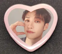 StrayKids We STAY together BangChan 缶バッジ ハート型