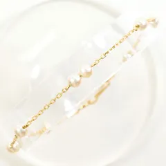 K18YG ブレスレット パール（真珠） 総重量約1.1g 約17.5cm