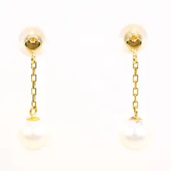 K18YG ピアス パール（真珠） 総重量約0.7g