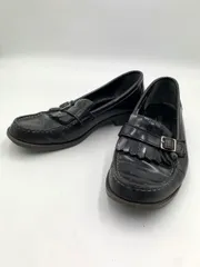 HARUTA ハルタ 232 日本製 カジュアルキルト ローファー シューズ size23.5/黒 ■■ レディース