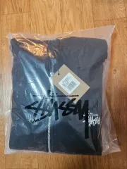 STUSSY 起毛 ジップアップパーカー ブラック 新品