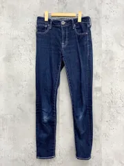 RODEO CROWNS ロデオクラウンズ ホワイトステッチ スキニー デニムパンツ size26/濃紺 ■■ レディース