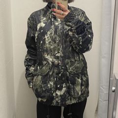 PUMA プーマ ナイロンジャケット】 総柄 フォトプリント 木 ツリー柄 