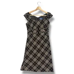 極美品 BURBERRY BLUE LABEL バーバリーブルーレーベル 膝丈 ワンピース ノバチェック ミニ y2k 00s