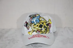 Ed Hardy(エドハーディー) スカル メッシュキャップ 白 (onesize)