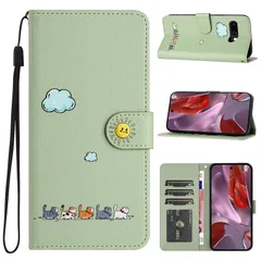 【新品】 CASAFUNY Google Pixel 9a ケース 手帳型 人気 ピクセル9a ケース 手帳型 本革 PUレザー カバー pixel9a ケース お洒落 携帯カバー googleピクセル9a ケース 可愛い猫柄 携帯ケース グーグルピクセル 0