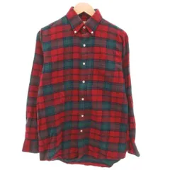 エルエルビーン L.L.BEAN ヴィンテージ ネルシャツ 長袖 S 赤 レッド ボタンダウン BD チェック /AE